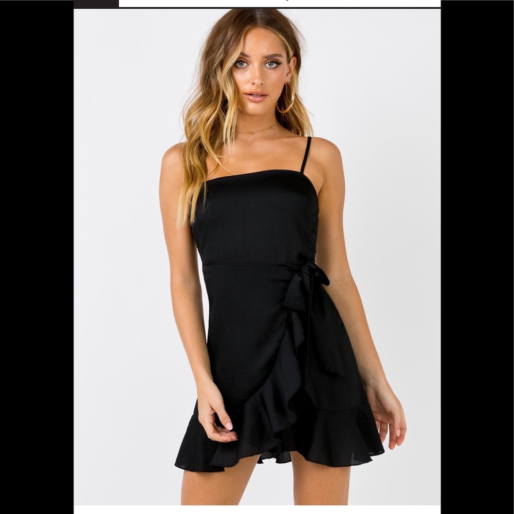 PRINCESS POLLY BLACK MINI DRESS